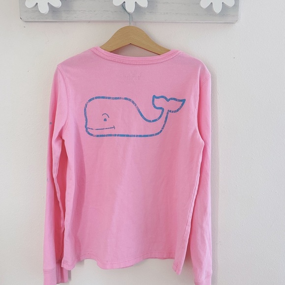 Vineyard Vines Pink Long Sleeve Tee kids size small 7-8 - Picture 2 of 4